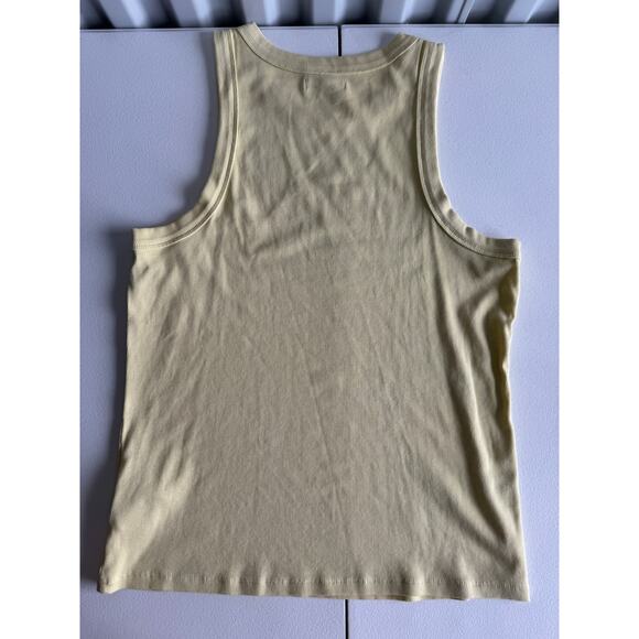3 for $9 Madewell Yellow Ribbed Tank Top EUC XL - Picture 5 of 6